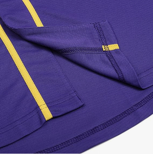 Camiseta de Béisbol Personalizada Transpirable con Logotipo Frontal, para Animadoras, con Pedrería, Cuello en V Morado, 100% Poliéster - Product Image 4