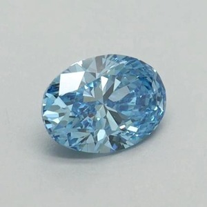 Diamante Azul Ovalado de Corte Elegante, Cultivado en Laboratorio, Certificado por IGI, Piedra Sintética para Anillo de Compromiso o Colgante Personalizado, de 1 a 5 Quilates - Product Image 4