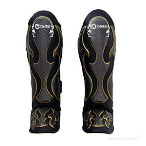 MMA Muay Thai Training <b>Leg</b> <b>Warmers</b> Light Kicking Shin Pads New Professional Protection PU Leather Boxing Shin Guards Ankle - Product Image 6