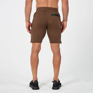 Pantalones Cortos de Felpa de Algodón para Hombre al por Mayor, con Logotipo Personalizado, Diseño Liso, Antiarrugas, para Fitness y Streetwear - Product Image 5