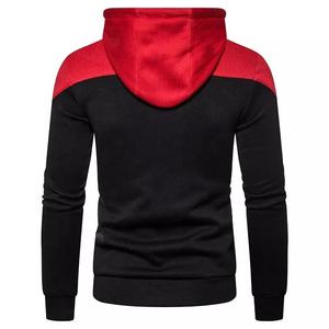 Sudadera con Capucha de Algodón Felpa Lisa con Logotipo Personalizado, Sin Cordón, Sudadera con Capucha de Invierno, Sudadera con Cremallera de Dos Tonos - Product Image 3