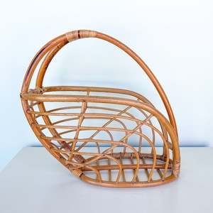 Porte-revues en rotin, organisateur de bureau et accessoires, supports de rangement pour livres et journaux - Product Image 1