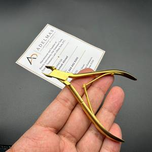 Coupe-cuticules à lame droite en or mat, taille de mâchoire 5 mm, pointe acérée, acier inoxydable, soin des ongles, éliminateur de peaux mortes, logo personnalisé OEM - Product Image 4