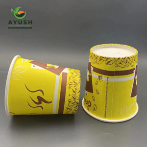 Eco Friendly Biodegradable Single Wall Bamboo Fiber Paper Cup 5oz-8oz Everyday Use Household Disposable Paper Cup - Product Image 3