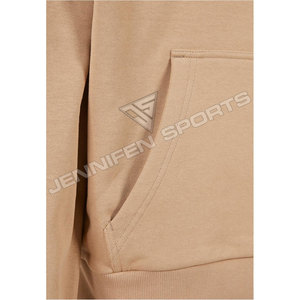 Vente en gros usine – Nouveaux sweats à capuche décontractés pour hommes, 100 % coton respirant, brodés, coupe ample, séchage rapide - Product Image 4