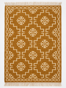 Alfombra Kilim Trenzada a Mano Personalizada, Alfombra Dhurrie Geométrica de Lana para Sala de Estar, Lavable, Apta para Mascotas, con Respaldo de Látex Antideslizante, Tamaño Mediano - Product Image 6