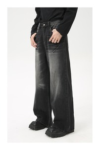 Pantalon Premium Homme Duiem Lavé à Imprimé Signature, Tendance Urbaine Personnalisée - Product Image 2