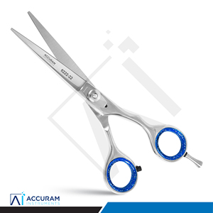 Tijeras de Barbero Profesionales Accuram, Cuchilla de Afeitar, Manuales, Ecológicas, Reutilizables, de Acero Inoxidable, para Peluquería, Corte de Cabello - Product Image 1