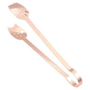 Seau à glace en cuivre fait main avec pinces étoilées, refroidisseur rond vintage en métal - Product Image 4