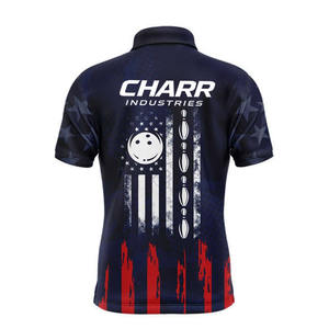 Maillot de bowling respirant de haute qualité et durable, taille plus, 100 % polyester, pour joueurs professionnels et occasionnels, sublimation - Product Image 2