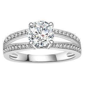 Test de diamant réussi GRA certifié Moissanite 925 bague de fiançailles de mariage en argent sterling pour les femmes Destiny Jewwllery - Product Image 2