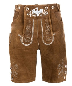 Lederhosen para Hombre, Pantalones Cortos de Cuero, Traje Tradicional Bávaro Alemán, Personalizado - Product Image 4