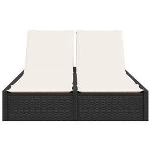 เก้าอี้อาบแดดคู่ สีดำและสีครีมไวท์ - Product Image 3