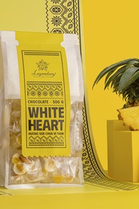 Bulk Snack White Compound Chocolate Bar with Pineapple Yogurt Flavor, Nuts and Dried Fruits OEM Factory Supply - Product Image 6