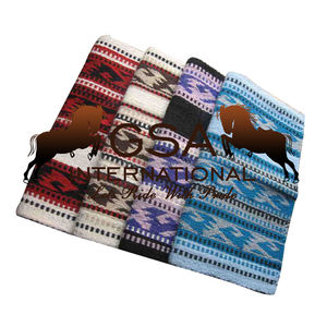 Manta de Silla de Montar de Lana 34x36, Tejida a Mano, 100% Lana de Nueva Zelanda, Forro de Lana, Estilo Ecuestre Occidental para Competición y Entrenamiento - Product Image 4