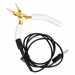 Black Glitter Handle/Gold High Quality Grounded <b>Needle</b> <b>Nose</b> <b>Pliers</b> Light Weight Smooth Work for Permanent Jewelry Making Tool - Product Image 2