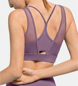 Soutien-gorge de sport pour femme, design tendance, léger, respirant, réversible, push-up, extensible dans quatre directions, séchage rapide, pour la salle de sport et la course à pied - Product Image 4