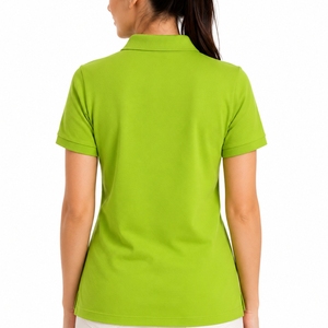 <b>Women's</b> Classic <b>Polo</b> Shirt Short Sleeve Embroidered Letter Front Casual Style Regular Fit Pique Fabric Modern Design For <b>Women</b> - Product Image 2