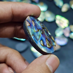 Natural <b>Abalone</b> <b>Shell</b> Cabochons Lot Mixed Shape Lot Free Size Gemstones Lot for Jewelry Making - Product Image 4