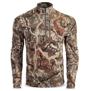 Men's Performance Camouflage Hunting <b>Base</b> <b>Layer</b> Thermal 1/4 Zip Breathable Camo Outdoor Fleece Underwear <b>Long</b> <b>Sleeve</b> Shirt Top - Product Image 3