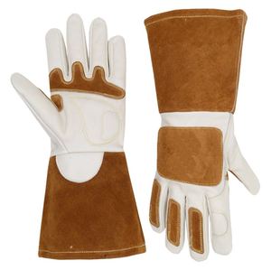 Guantes de Soldadura de Cuero Vacuno de Alta Resistencia |   Guantes de Trabajo Resistentes al Calor y al Fuego para Soldadura MIG TIG |   Venta al por mayor - Product Image 1