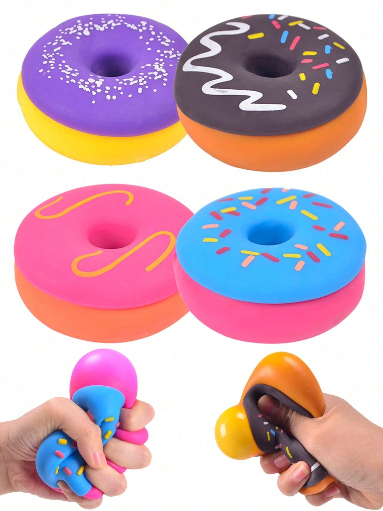 Yavaş Yükselen Donut Squishy - Kawaii Stres Giderici Oyuncak