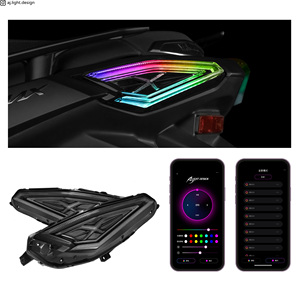 AJ LIGHT DESIGN ไฟท้ายมอเตอร์ไซค์ XMAX V2 RGB LED 2 เลนส์ ผลิตในไต้หวัน ระบบไฟเปลี่ยนสีคุณภาพสูง - Product Image 2