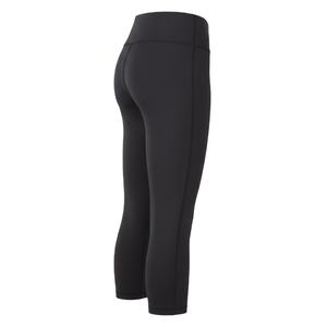 Leggings de yoga capri de cintura alta lisos para mujer, pantalones elásticos para fitness - Product Image 3