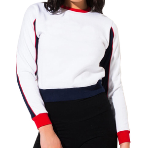 Sweat-shirts pour femmes en molleton 100% coton, élégants, avec logo personnalisé, respirants, séchage rapide, col rond, en vente - Product Image 4