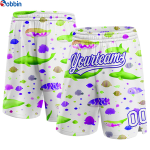 Pantalones Cortos de Playa para Hombre, Transpirables, con Estampado de Serigrafía, de Poliéster, Estilo Urbano, de Tela de Lona, de Secado Rápido, con Cordón en la Cintura - Product Image 2