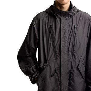 Chaqueta Impermeable con Capucha Larga para Hombre, Marca Privada Personalizada, Transpirable, Cortavientos, Informal para Exteriores - Product Image 4