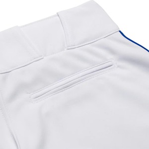 Pantalon de baseball blanc pour femme avec détails bleus, unisexe, respirant, en polyester, par Razi Sports - Product Image 3