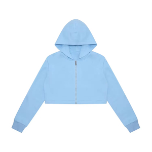Sudadera corta moderna y elegante para mujer, estilo urbano, informal, de felpa suave, cómoda y perfecta para el uso diario. - Product Image 4