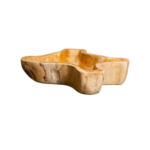 Plateau en racine de teck naturel moderne, artisanal et écologique de luxe ARTERRA - Product Image 1