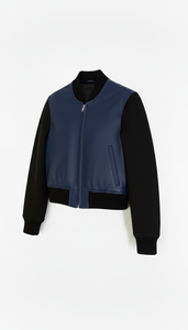 Custom Canvas Varsity <b>Jacket</b> <b>Men's</b> Letterman Style Streetwear Hooded Stand <b>Lightweight</b> Comfortable Casual Wear Zipper Closure - Product Image 3