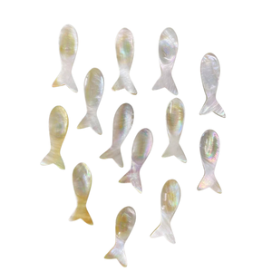 Artisan Custom Mother of Pearl Spoon Fish Flower Long Handle <b>Mirror</b> Polish Custom Logo Engraved Tasting Set Storage - Product Image 2