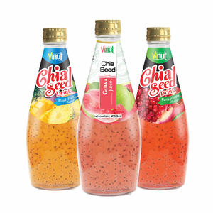 Bebida de semilla de Chía de piña de 290ml-Vietnam, sin azúcar, etiqueta privada y OEM/ODM, directo de fábrica y muestra gratis - Product Image 1
