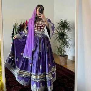 Robes afghanes Kuchi pour femmes, tenues de mariage et de fête, broderies faites à la main, robes afghanes pour femmes, disponibles en couleurs et tailles personnalisées - Product Image 5