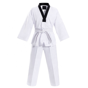 Vente directe d'usine, uniforme de Taekwondo léger et respirant blanc pour l'été, adapté aux compétitions de Taekwondo - Product Image 1