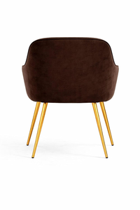Modern Upholstered Rocking Chair with Cushion and Metal Legs for Outdoor School Hospital Villa Use - Product Image 5