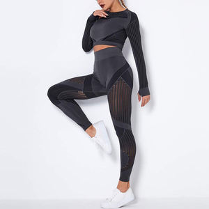 Conjuntos de Yoga para Mujer en Spandex y Poliéster, los Más Vendidos, para Adultos, Ropa Deportiva, Conjuntos de Fitness para Gimnasio con Logotipo Personalizado - Product Image 2