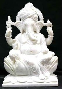Idol Ganesha blanc, collection - Product Image 3