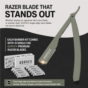 Kit de Navajas de Afeitar Rectas Razors Ultra Exposure de 2 mm con 10 Cuchillas - Product Image 3