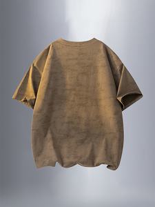 Camiseta de Hombre con Diseño Gráfico Vintage, Estampada, Lavada al Ácido, Personalizada, de Gran Tamaño, Cómoda, Informal, Estilo Urbano - Product Image 2