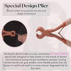 Pinzas de Acero Inoxidable de Uso Comercial para Remover Pegamento/Adhesivo de Extensiones de Cabello, Corte de Adhesivos de Queratina, Personalizadas/Marca Privada - Product Image 5