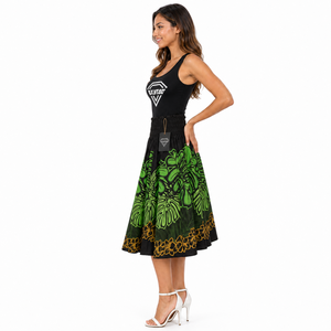 Falda Maxi Tropical Floral Hawaiana para Mujer, Ligera, Transpirable, Informal, para Vacaciones de Otoño, Precio al por Mayor - Product Image 6