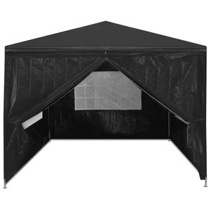Tente anthracite 9.8 'x 9.8' pour mariage et fête - Product Image 3
