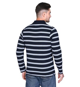 Camisetas Polo a Rayas Elegantes para Hombre, Talla Grande, Temporada de Verano, Camisetas Polo de Manga Larga, Corte Ajustado, de Proveedor BD - Product Image 2