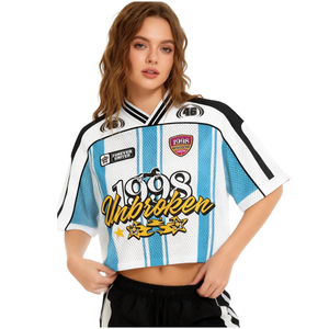 Camisetas de Fútbol Personalizadas con Diseño Sublimado, Estilo Urbano, Jersey de Fútbol Corto y Holgado - Product Image 4