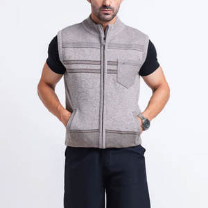 Suéteres de Punto con Cierre para Hombre, Invierno 2026, Sin Mangas, Transpirables, en Venta - Product Image 4